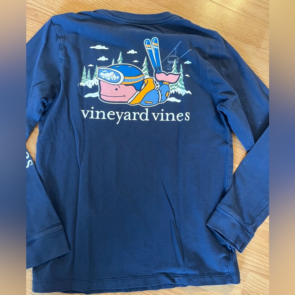 Vineyard Vines Long Sleeve Ski Winter t shirt Soze M 12-14